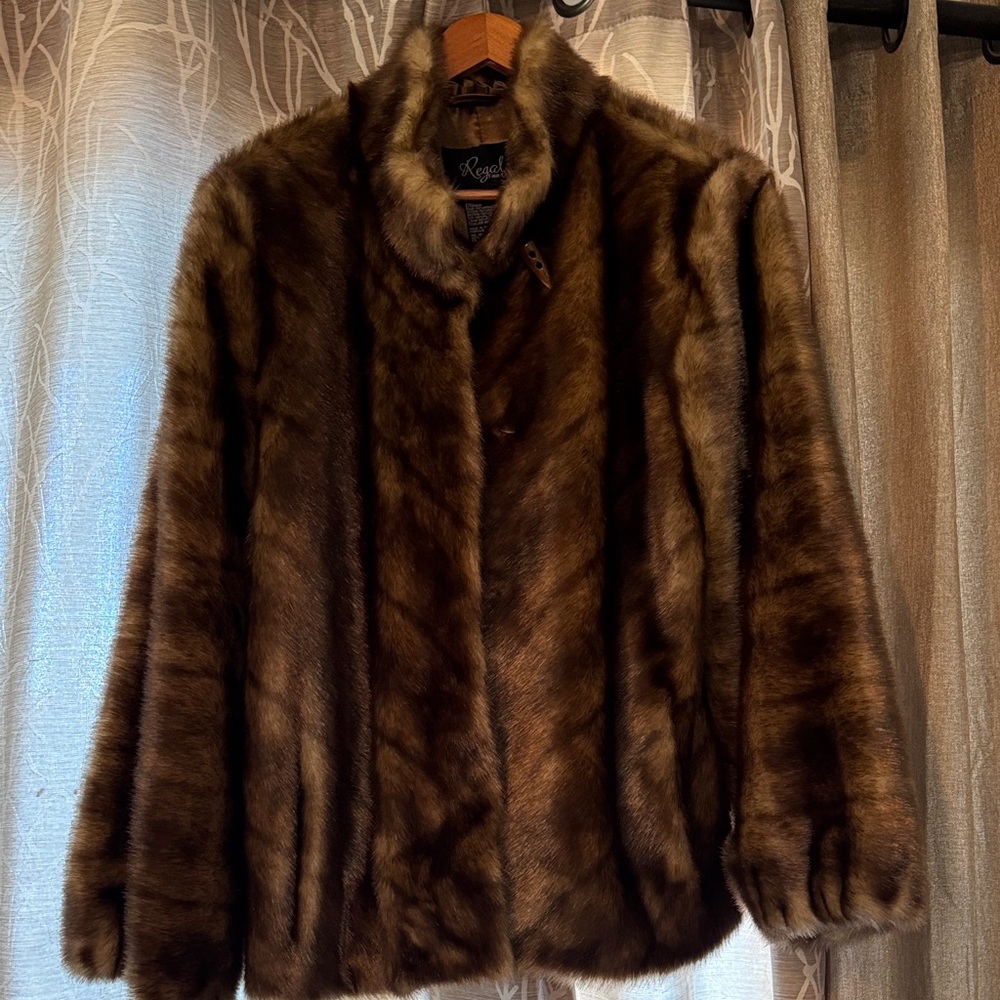 Vintage Regal Faux-Fur Coat.